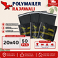 Plastik Polymailer Rajawali Hitam Premium Uk 20x40 cm Isi 50pcs