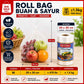 Plastik Sayur Buah Roll 30x40 *satu roll1.5kg * fotocopy Plastik Roll Food Grade