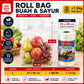 Plastik Sayur Buah Roll 30x40 *satu roll1.5kg * fotocopy Plastik Roll Food Grade