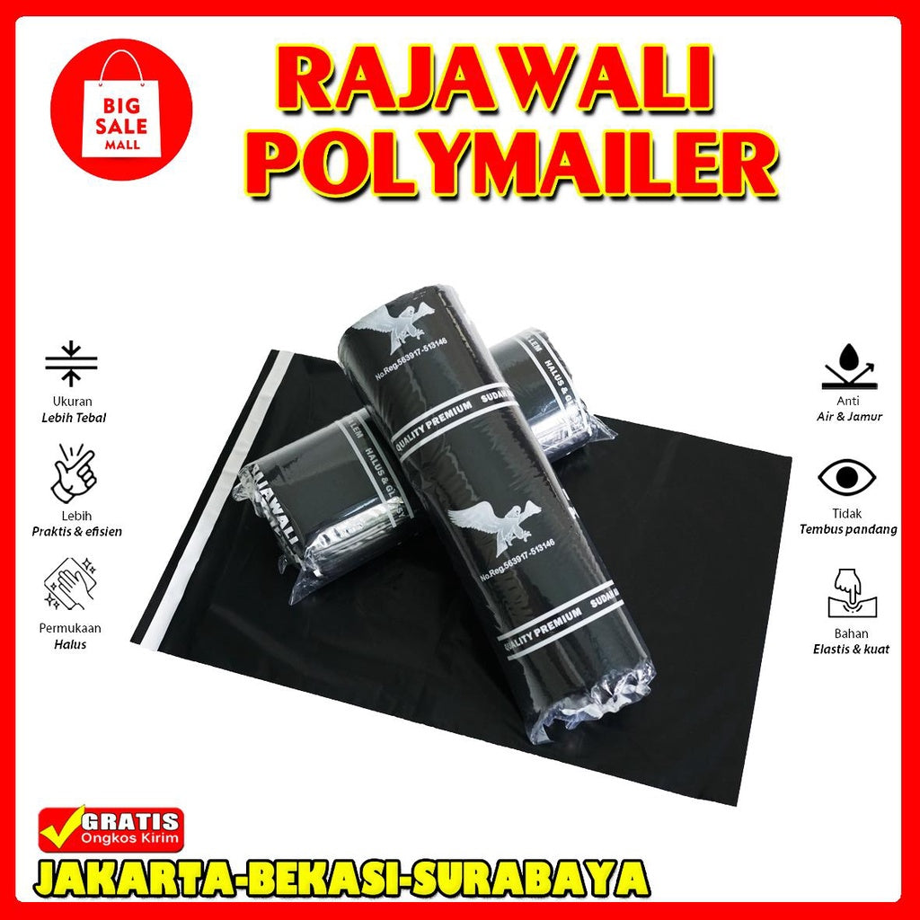 Plastik Polymailer Rajawali Merah Premium Uk 20x30cm Isi100pcs
