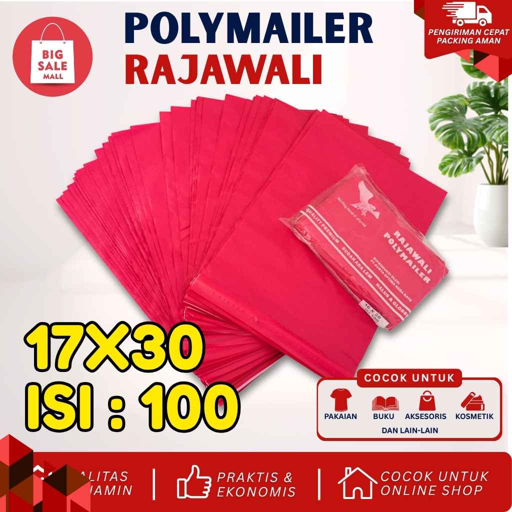 Plastik Polymailer Rajawali Merah Premium Uk 20x30cm Isi100pcs