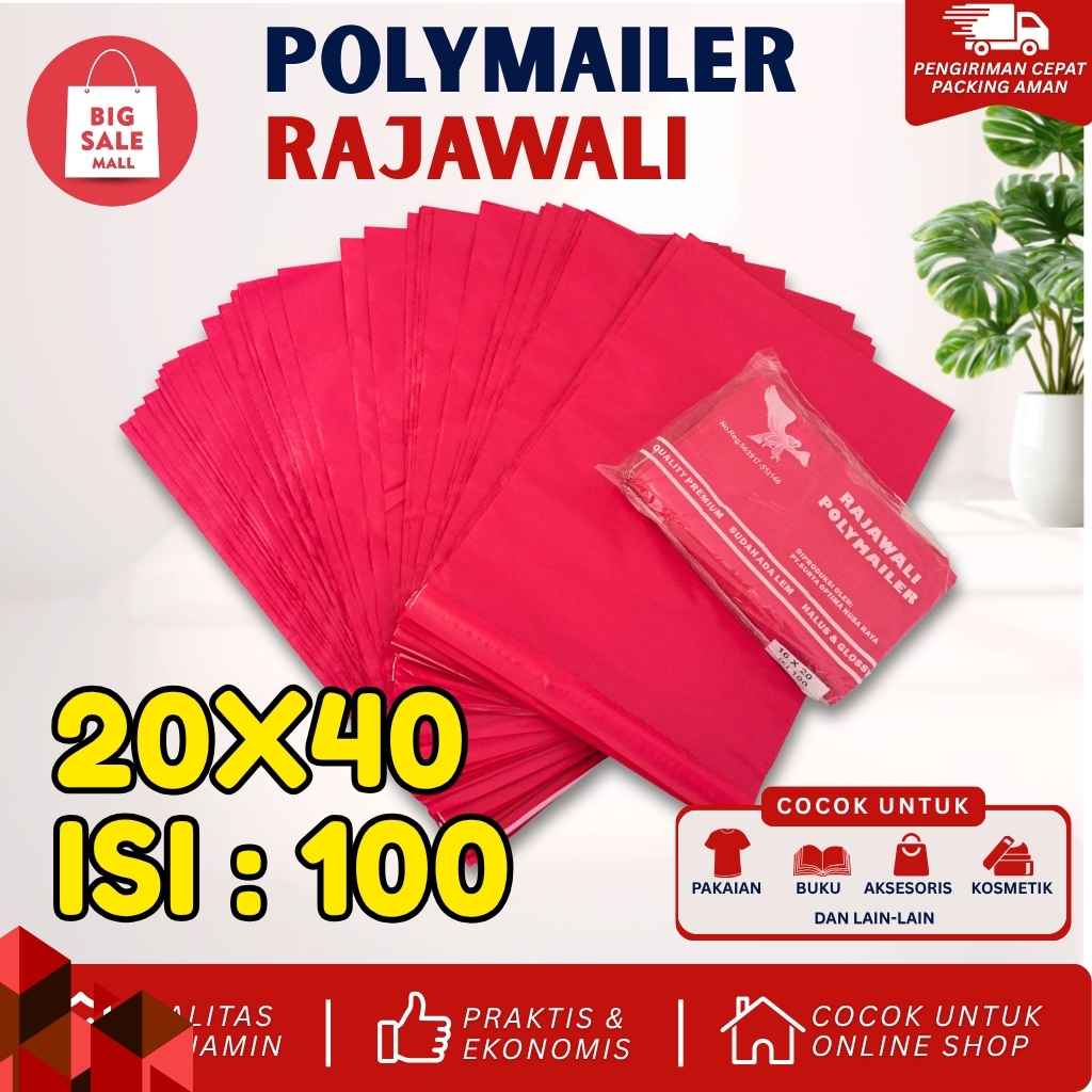 Plastik Polymailer Rajawali Merah Premium Uk 20x30cm Isi100pcs