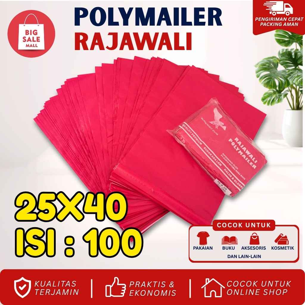 Plastik Polymailer Rajawali Merah Premium Uk 20x30cm Isi100pcs