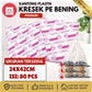 Kantong Plastik Kresek Bening Uk. 28x48 cm Bandeng Transparan
