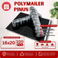 Plastik Packing Polymailer 16x20CM isi100pcs PINUS HITAM EKONOMIS