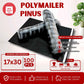 Plastik Packing Polymailer 17X30CM isi100pcs PINUS HITAM EKONOMIS