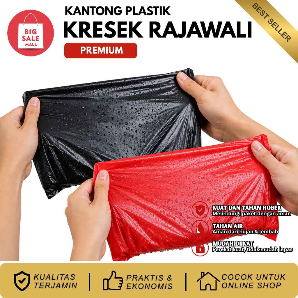 Plastik Kresek Premium Tebal Rajawali Uk 40X65cm isi50pcs
