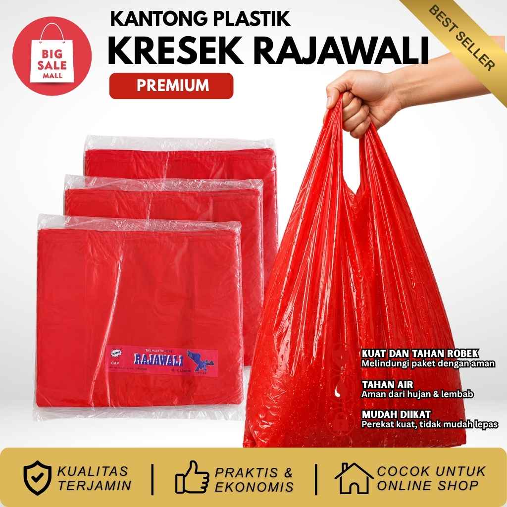 Plastik Kresek Premium Tebal Rajawali Uk 40X65cm isi50pcs