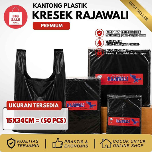 Kantong Plastik Premium Tebal Rajawali 15/21/28/35/40 Isi 50pcs