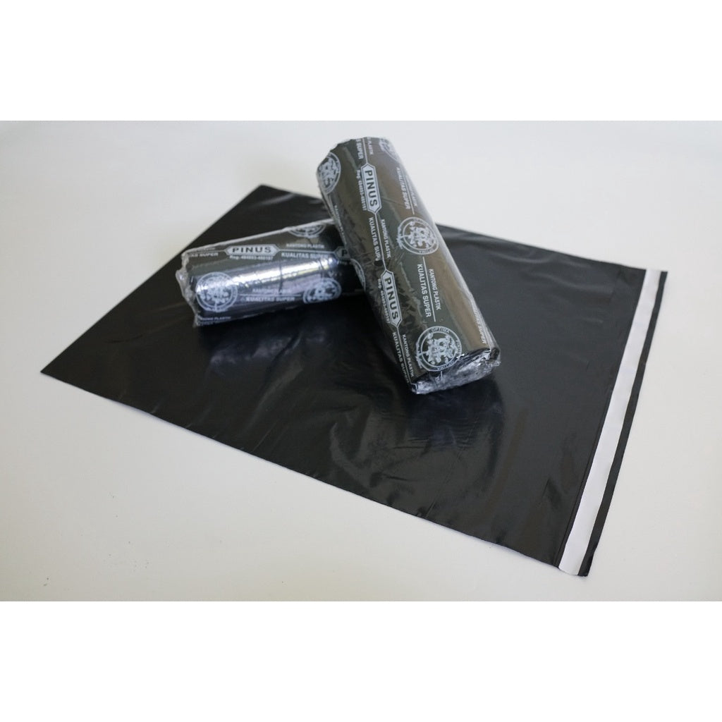 Plastik Packing Polymailer 16x20CM isi 100pcs PINUS HITAM EKONOMIS
