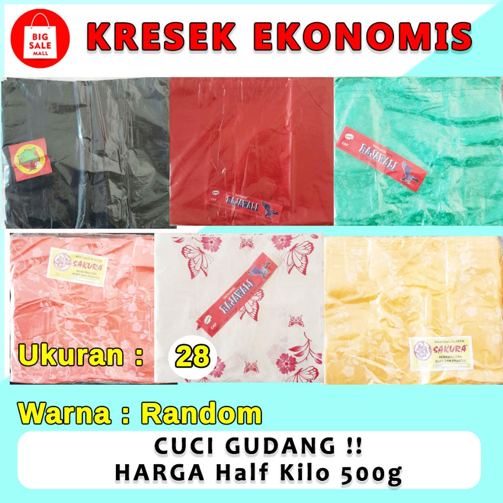 Kantong Plastik Kresek HD 500GRAM Ekonomis Uk40x65