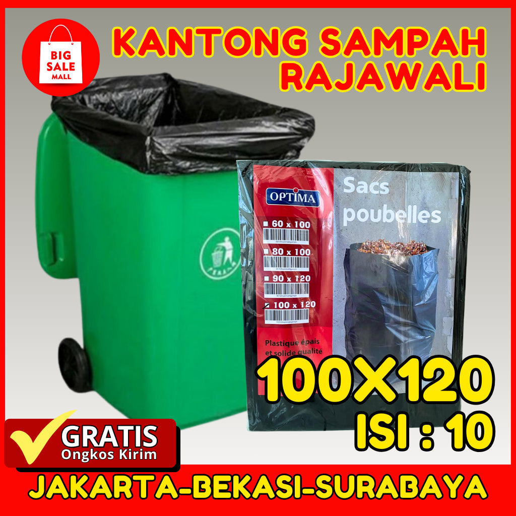 Kantong Plastik Sampah 100x120cm Optima 10pcs