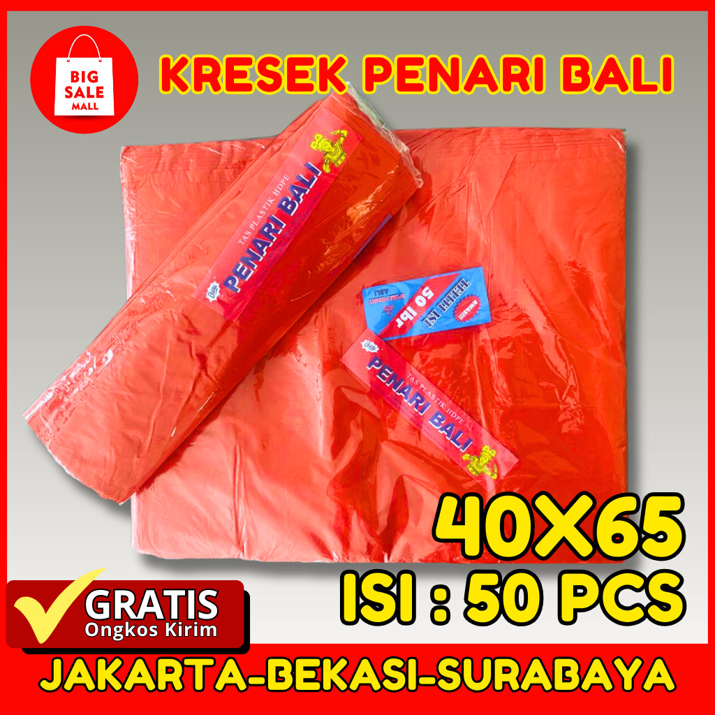 Plastik Kresek Premium Tebal Rajawali Uk. 40x65cm isi 50pcs