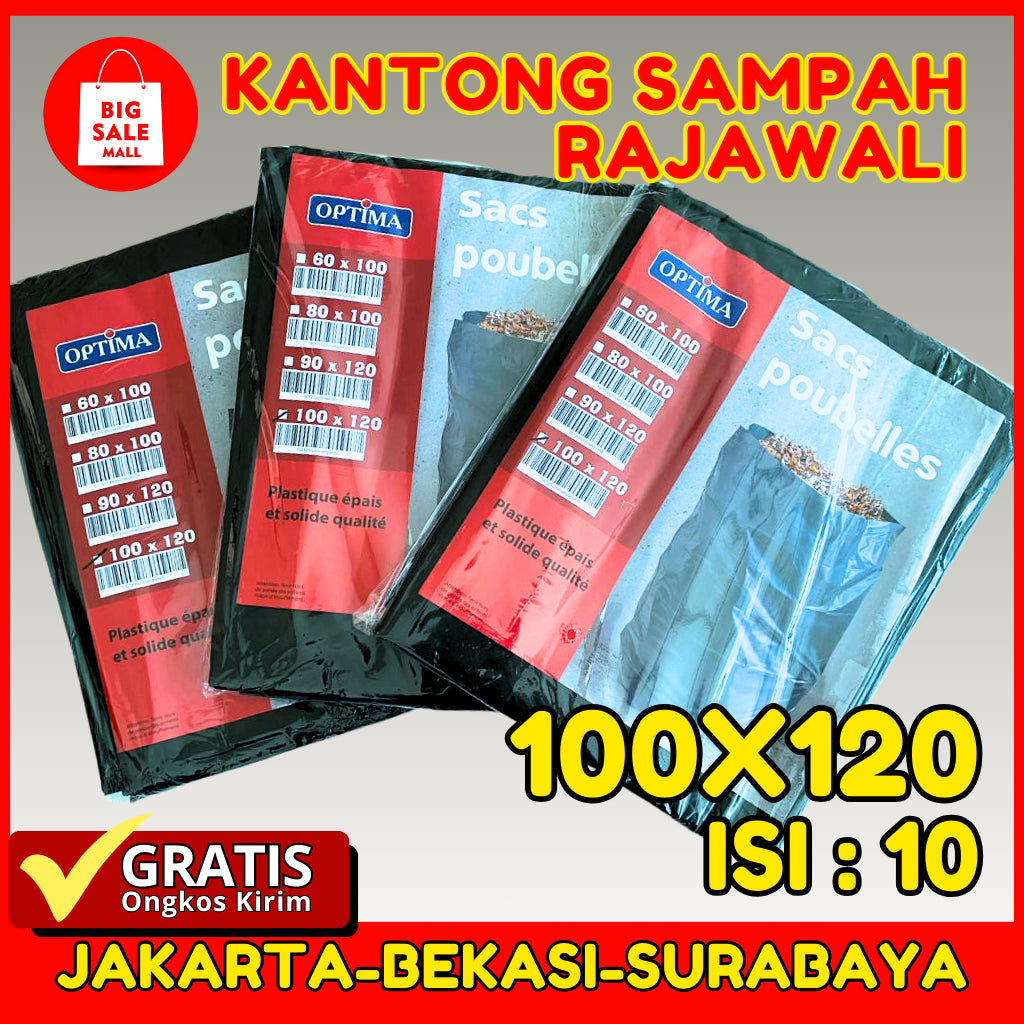 Kantong Plastik Sampah 100x120cm Optima 10pcs