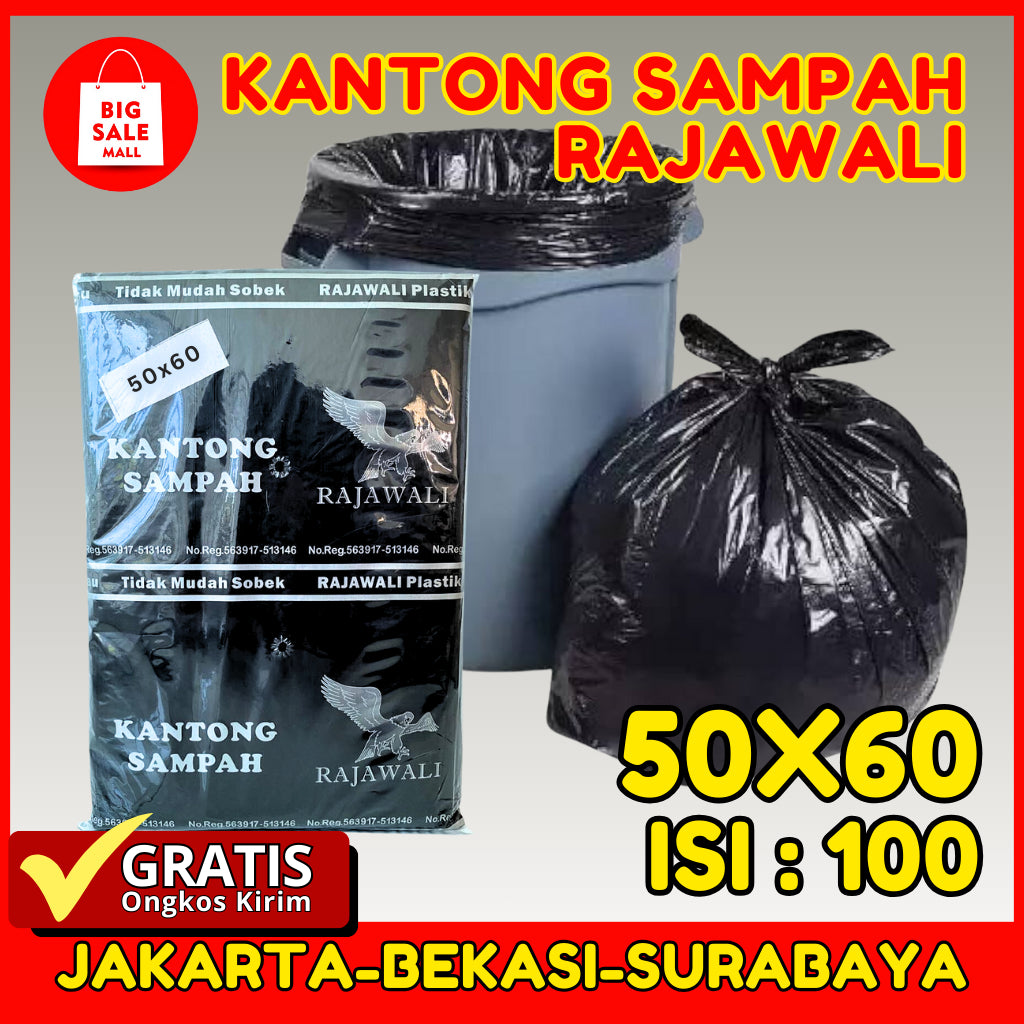 Kantong Plastik Sampah 50x60 Rajawali Isi 100pcs
