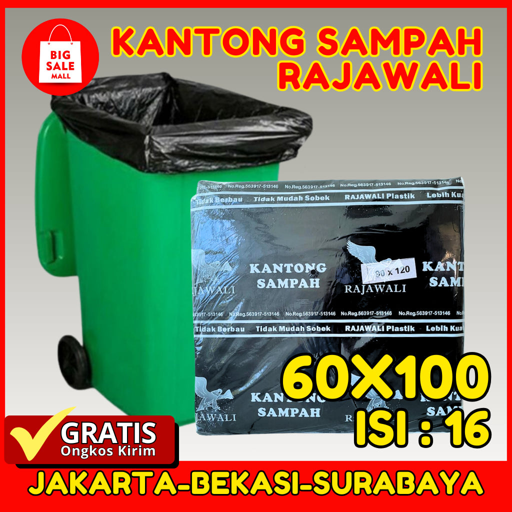 Kantong Plastik Sampah 60x100cm Rajawali 16pcs