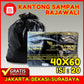 Kantong Plastik Sampah 40x60cm Rajawali Isi 100 & 20pcs