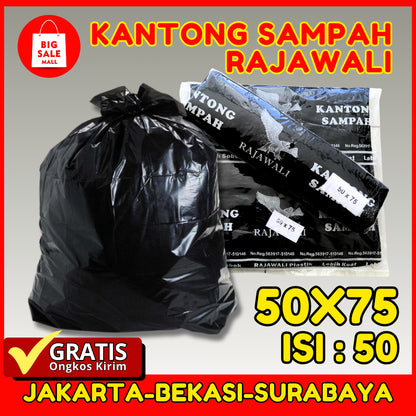 Kantong Plastik Sampah 50x75 Rajawali Isi 50 & 20pcs