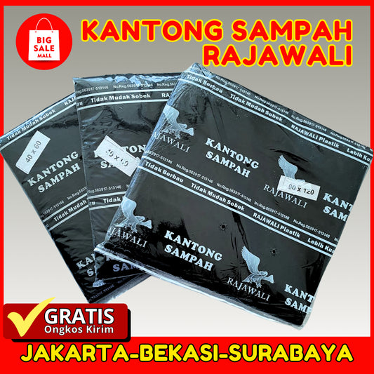 Kantong Plastik Sampah 40x50cm Rajawali Isi 100pcs