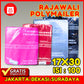 Plastik Polymailer Rajawali Pink Premium Ukuran 17x30cm Isi 100pcs