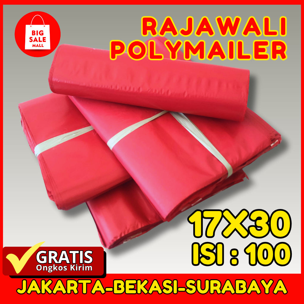 Plastik Polymailer Rajawali Pink Premium Ukuran 17x30cm Isi 100pcs