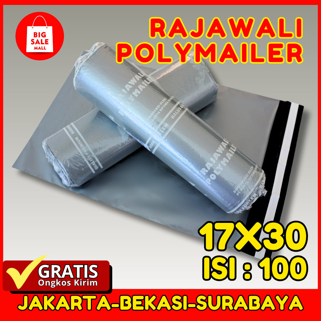 Plastik Polymailer Rajawali Pink Premium Ukuran 17x30cm Isi 100pcs