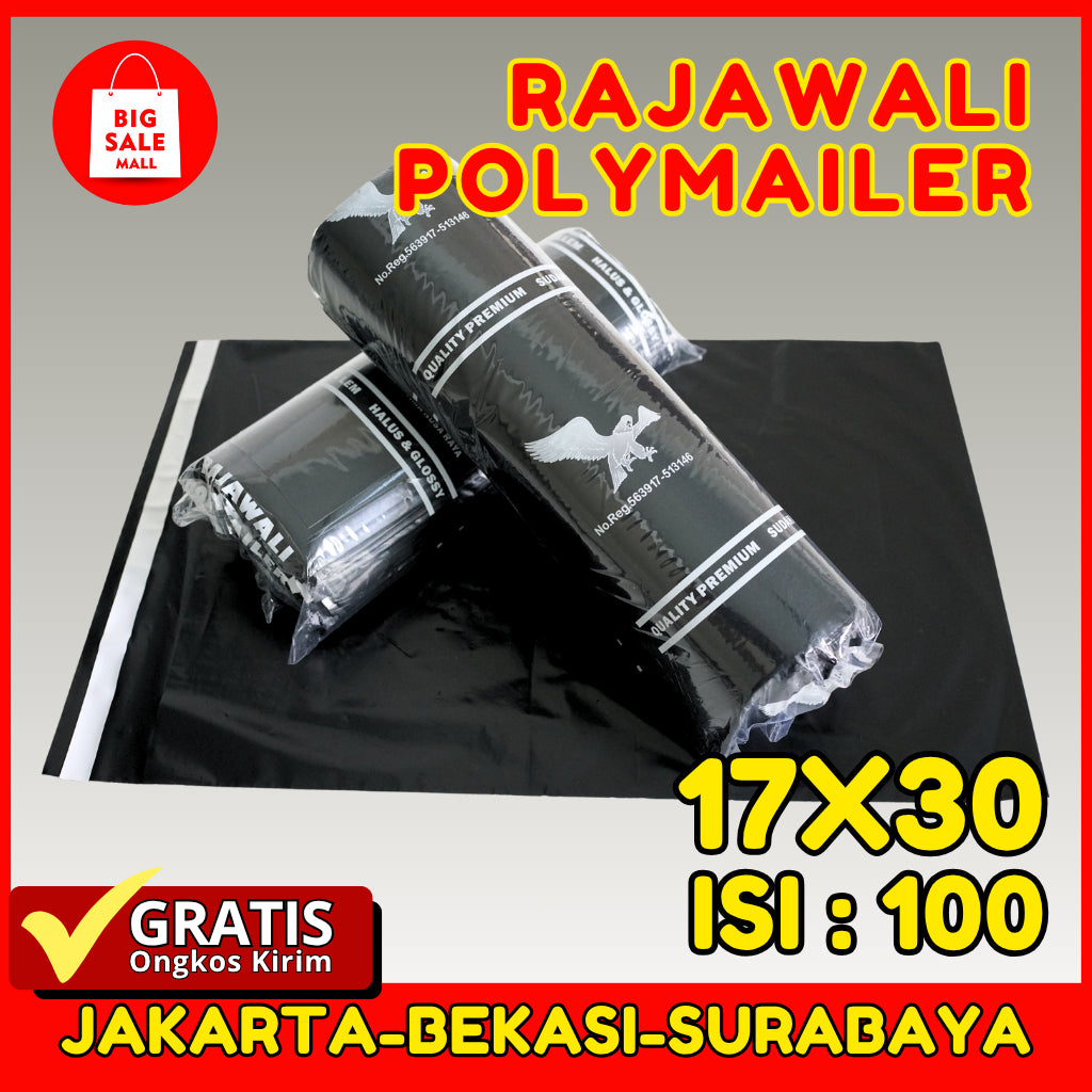 Plastik Polymailer Rajawali Pink Premium Ukuran 17x30cm Isi 100pcs