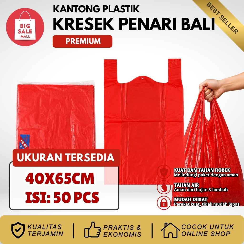 Plastik Kresek Premium Tebal Rajawali Uk 40X65cm isi50pcs